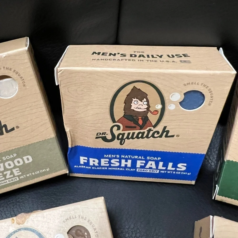 🆕Dr. Squatch Men’s Natural Cold-Pressed Soap 5 Bar Sampler Gift Pack